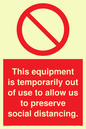 PA6162: This equipment is temporarily out of use to allow us to preserve social distancing.