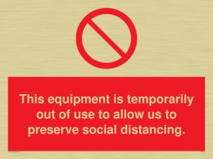 PA6162: This equipment is temporarily out of use to allow us to preserve social distancing.