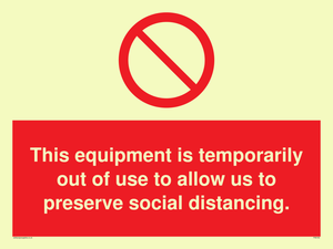 PA6162: This equipment is temporarily out of use to allow us to preserve social distancing.