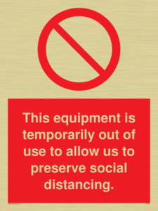 PA6162: This equipment is temporarily out of use to allow us to preserve social distancing.