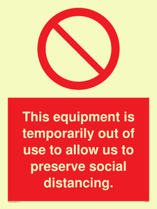 PA6162: This equipment is temporarily out of use to allow us to preserve social distancing.