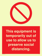 PA6162: This equipment is temporarily out of use to allow us to preserve social distancing.