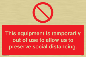 PA6162: This equipment is temporarily out of use to allow us to preserve social distancing.