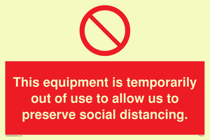 PA6162: This equipment is temporarily out of use to allow us to preserve social distancing.