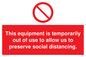 PA6162: This equipment is temporarily out of use to allow us to preserve social distancing.