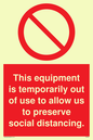PA6162: This equipment is temporarily out of use to allow us to preserve social distancing.