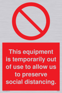 PA6162: This equipment is temporarily out of use to allow us to preserve social distancing.