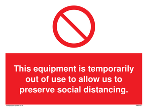 PA6162: This equipment is temporarily out of use to allow us to preserve social distancing.