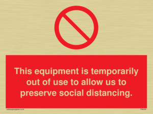 PA6162: This equipment is temporarily out of use to allow us to preserve social distancing.