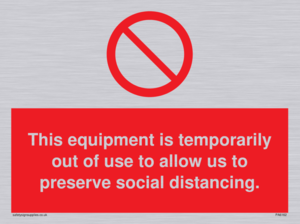 PA6162: This equipment is temporarily out of use to allow us to preserve social distancing.
