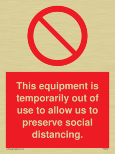 PA6162: This equipment is temporarily out of use to allow us to preserve social distancing.