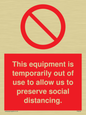 PA6162: This equipment is temporarily out of use to allow us to preserve social distancing.