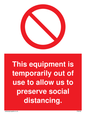 PA6162: This equipment is temporarily out of use to allow us to preserve social distancing.
