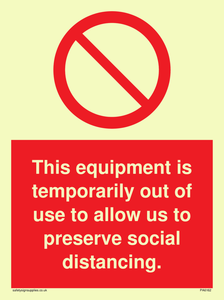 PA6162: This equipment is temporarily out of use to allow us to preserve social distancing.