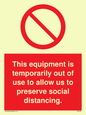PA6162: This equipment is temporarily out of use to allow us to preserve social distancing.