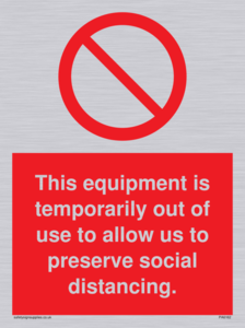 PA6162: This equipment is temporarily out of use to allow us to preserve social distancing.