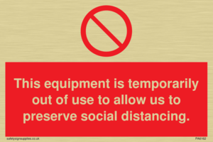 PA6162: This equipment is temporarily out of use to allow us to preserve social distancing.