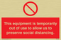 PA6162: This equipment is temporarily out of use to allow us to preserve social distancing.