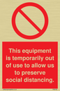PA6162: This equipment is temporarily out of use to allow us to preserve social distancing.