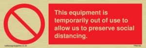 PA6162: This equipment is temporarily out of use to allow us to preserve social distancing.