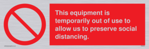 PA6162: This equipment is temporarily out of use to allow us to preserve social distancing.