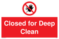 PA6164: Closed for Deep Clean