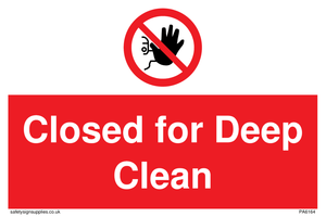 PA6164: Closed for Deep Clean