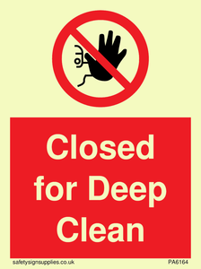 PA6164: Closed for Deep Clean