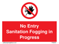 PA6204: No Entry Sanitation fogging in progress