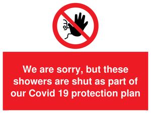 PA6213: We are sorry, but these showers are shut as part of our Covid 19 protection plan