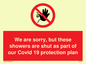 PA6213: We are sorry, but these showers are shut as part of our Covid 19 protection plan