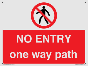 PA6229: NO ENTRY one way path