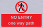 PA6229: NO ENTRY one way path