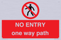 PA6229: NO ENTRY one way path