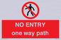 PA6229: NO ENTRY one way path