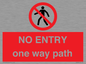 PA6229: NO ENTRY one way path