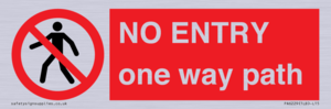 PA6229: NO ENTRY one way path