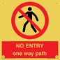 PA6229: NO ENTRY one way path