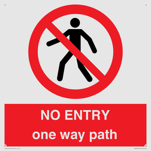 PA6229: NO ENTRY one way path