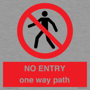 PA6229: NO ENTRY one way path