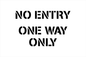 PA6234: No Entry One Way only stencil