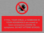 PA6237: If YOU, YOUR CHILD, or SOMEONE IN YOUR HOUSEHOLD are unwell or have coronavirus (COVID-19) symptoms, DO NOT ATTEND SCHOOL