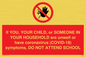 PA6237: If YOU, YOUR CHILD, or SOMEONE IN YOUR HOUSEHOLD are unwell or have coronavirus (COVID-19) symptoms, DO NOT ATTEND SCHOOL