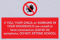PA6237: If YOU, YOUR CHILD, or SOMEONE IN YOUR HOUSEHOLD are unwell or have coronavirus (COVID-19) symptoms, DO NOT ATTEND SCHOOL
