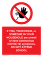 PA6237: If YOU, YOUR CHILD, or SOMEONE IN YOUR HOUSEHOLD are unwell or have coronavirus (COVID-19) symptoms, DO NOT ATTEND SCHOOL