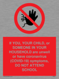 PA6237: If YOU, YOUR CHILD, or SOMEONE IN YOUR HOUSEHOLD are unwell or have coronavirus (COVID-19) symptoms, DO NOT ATTEND SCHOOL