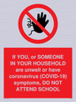 PA6238: If YOU, or SOMEONE IN YOUR HOUSEHOLD are unwell or have coronavirus (COVID-19) symptoms, DO NOT ATTEND SCHOOL