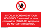 PA6238: If YOU, or SOMEONE IN YOUR HOUSEHOLD are unwell or have coronavirus (COVID-19) symptoms, DO NOT ATTEND SCHOOL