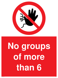 PA6247: No groups of more than 6