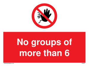 PA6247: No groups of more than 6